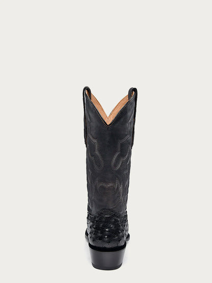 Corral Ostrich Embroidery Square Toe Cowboy Boots