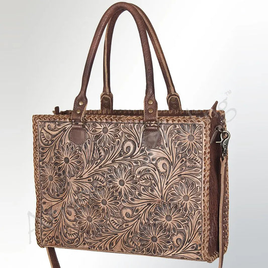 American Darling Tooled Leather Tote Bag