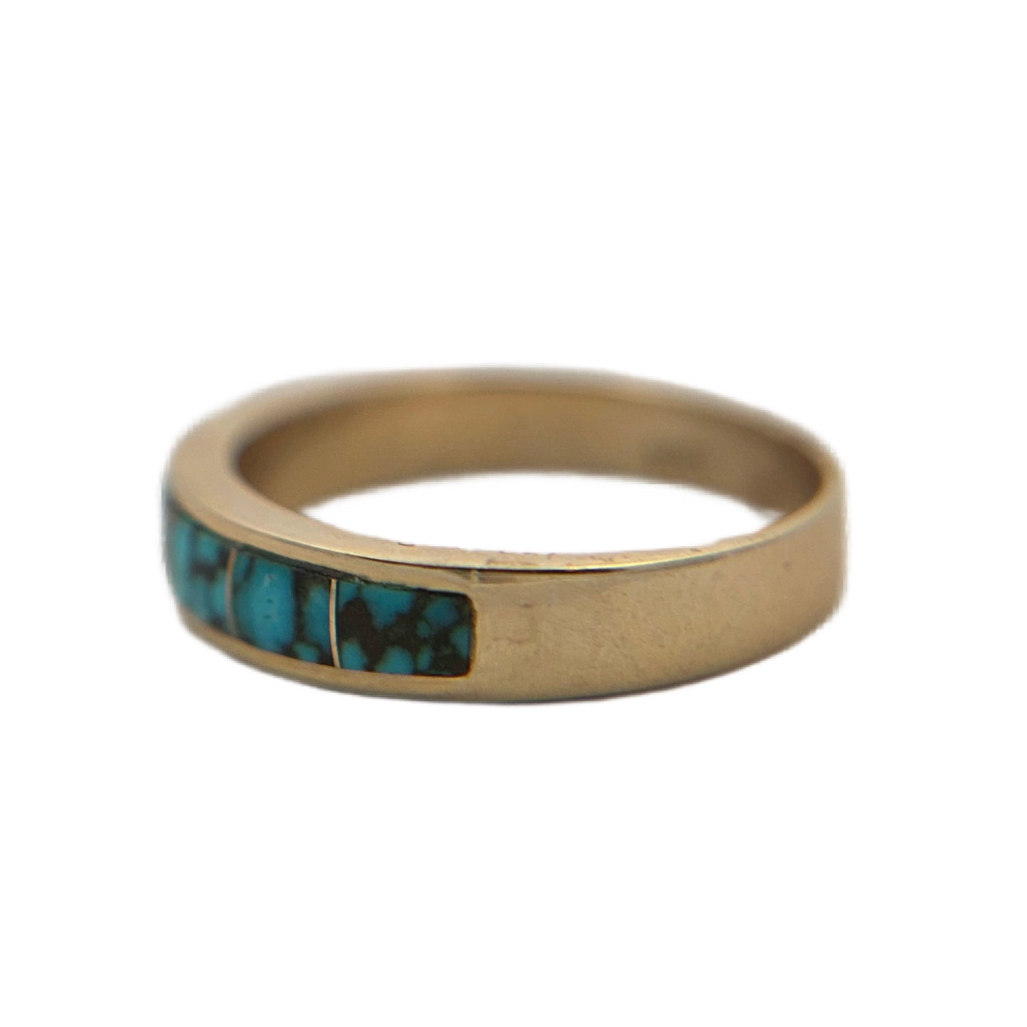 14K Yellow Gold Turquoise Ring