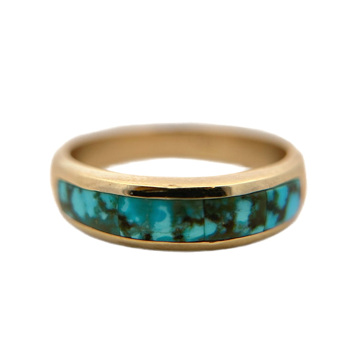 14K Yellow Gold Turquoise Ring