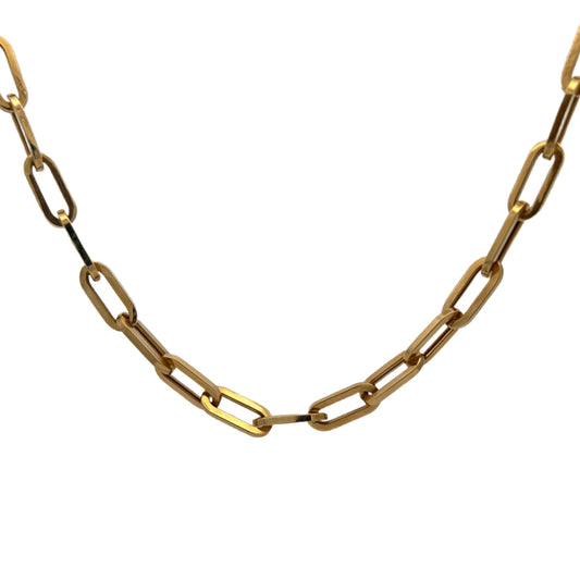 18K Yellow Gold Chain Necklace