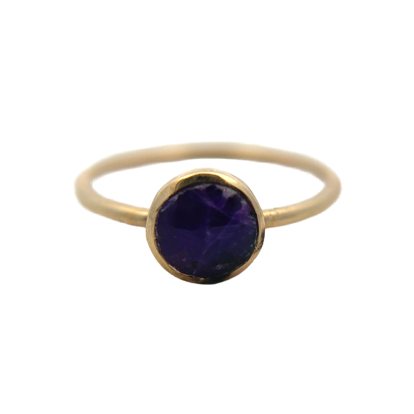 14K YG Sugilite Ring