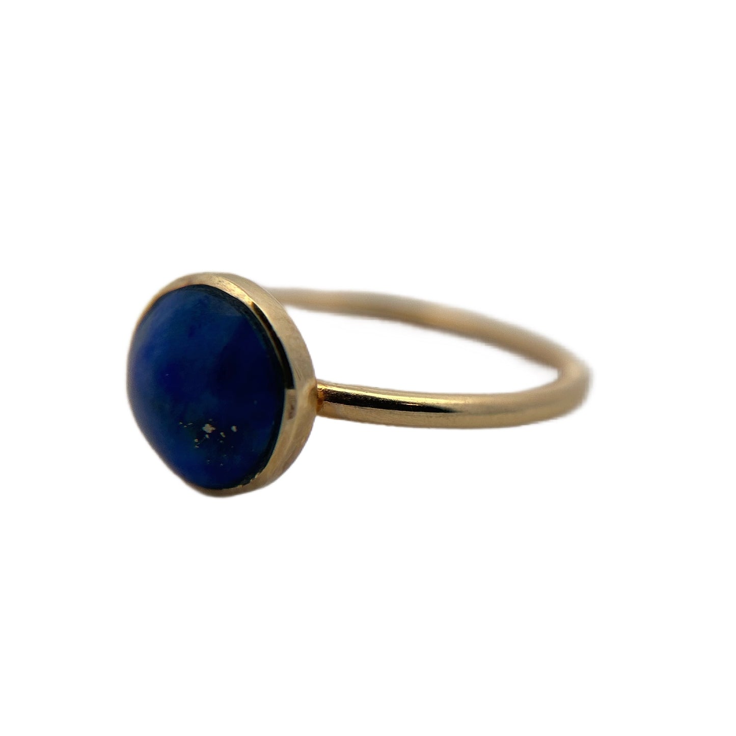 14K YG Lapis Ring