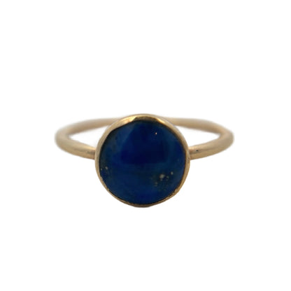 14K Yellow Gold Lapis Ring