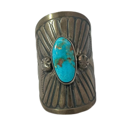 Native American Sterling Silver & Turquoise Ring