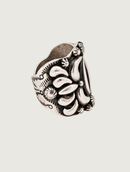 Darryl Becenti Sterling Silver Statement Ring