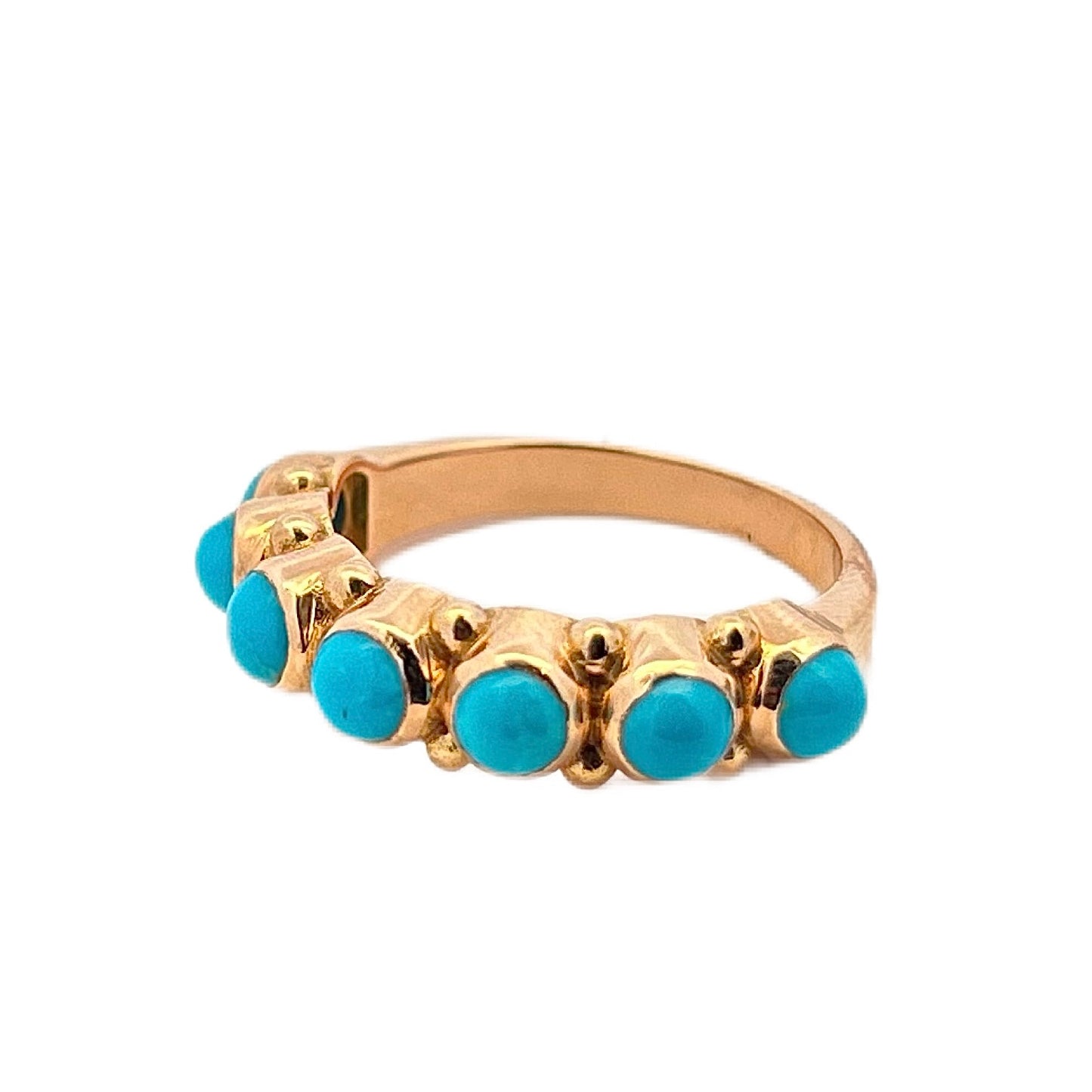 18K Rose Gold Turquoise Ring