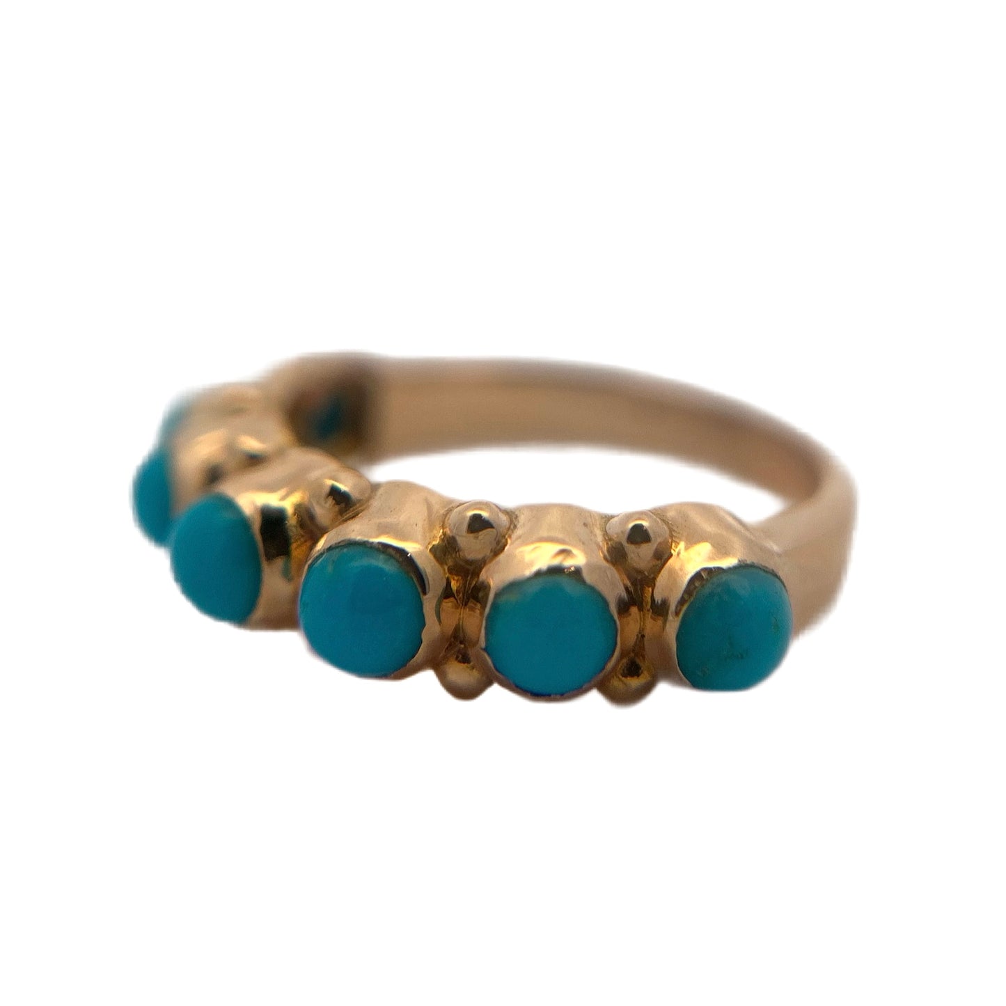 18K Rose Gold Turquoise Ring