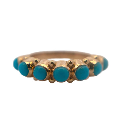 18K Rose Gold Turquoise Ring