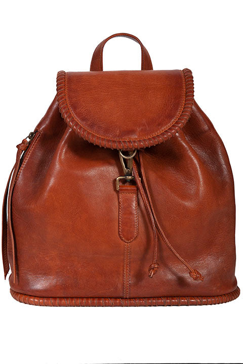 Scully Leather Whip Stitch Backpack