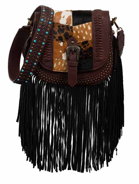 Scully Patchwork Fringe Crossbody Bag