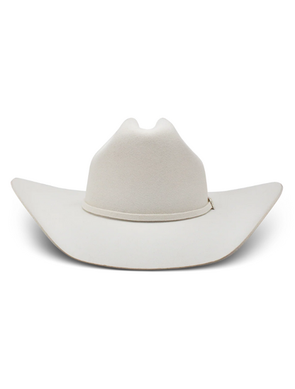 White cowboy hat on a white background