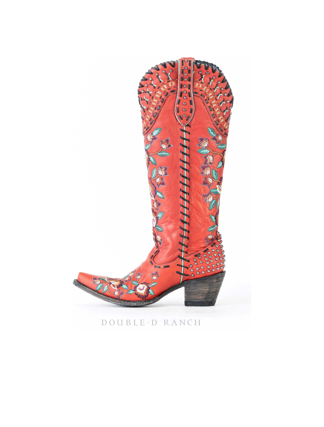 Tall Red Cowgirl Boots