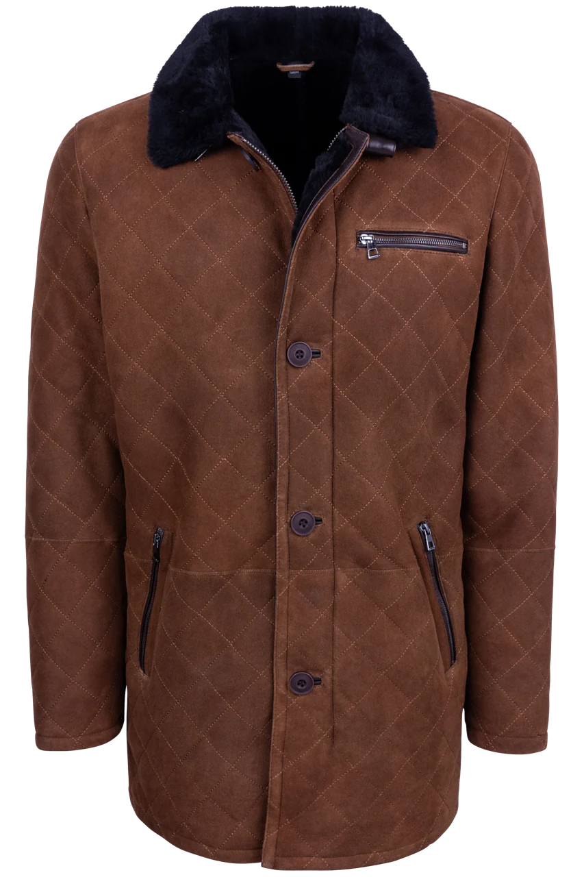 Pinto Ranch Quilted Merino Shearling Coat