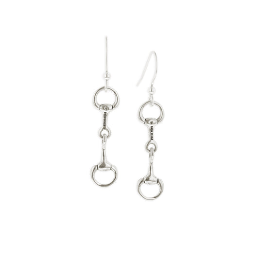 Kabana Sterling Silver Small French Wire Snaffle Earrings