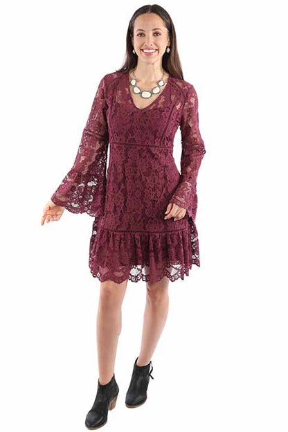 Scully Women's Flare Sleeve Lace Dress