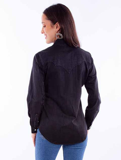 Scully Women's Plain Western Snap Front Shirt