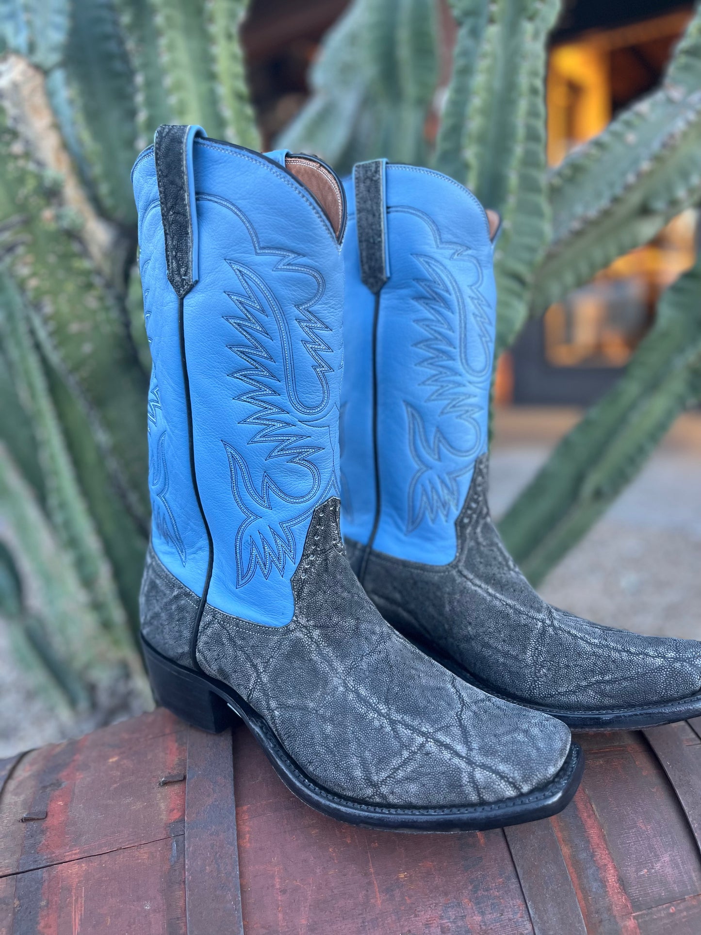 Men's Grey Elephant Boots