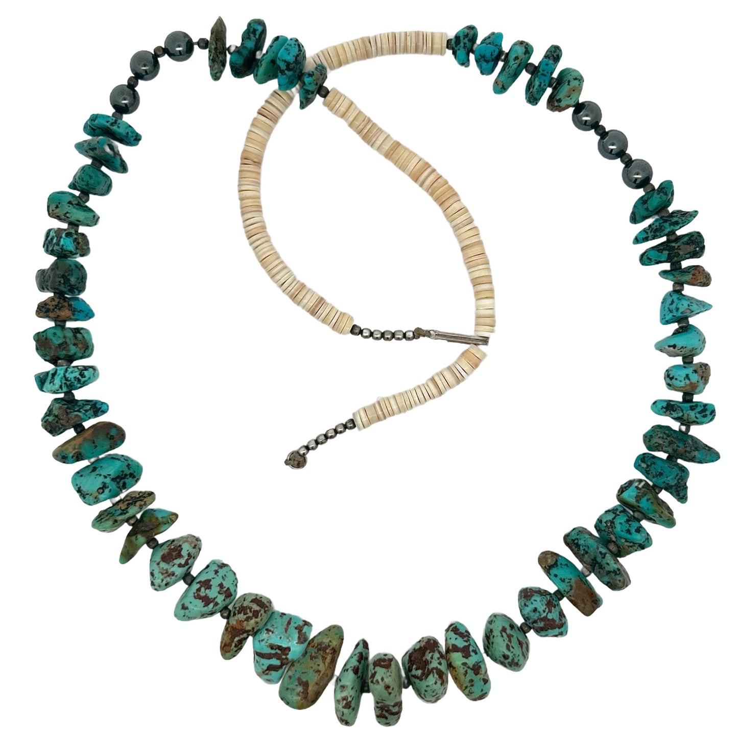 Sterling Silver Turquoise Beaded Necklace