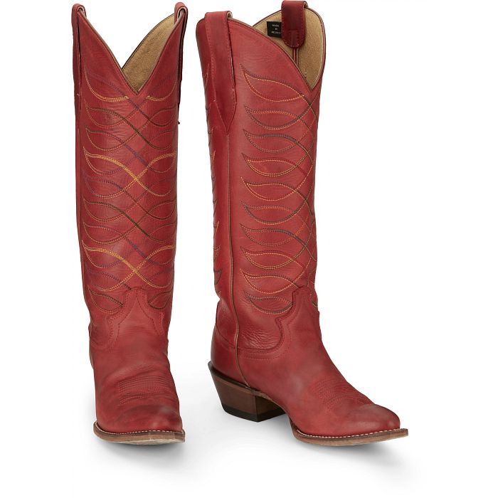 Justin's Whitley Red Cowgirl Boots