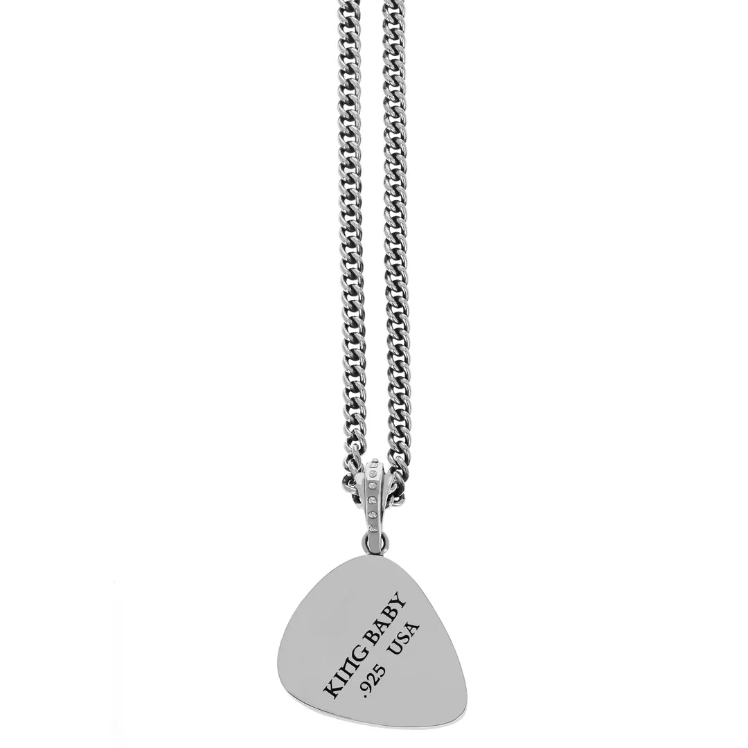 King Baby Studded Skull Guitar Pick Pendant