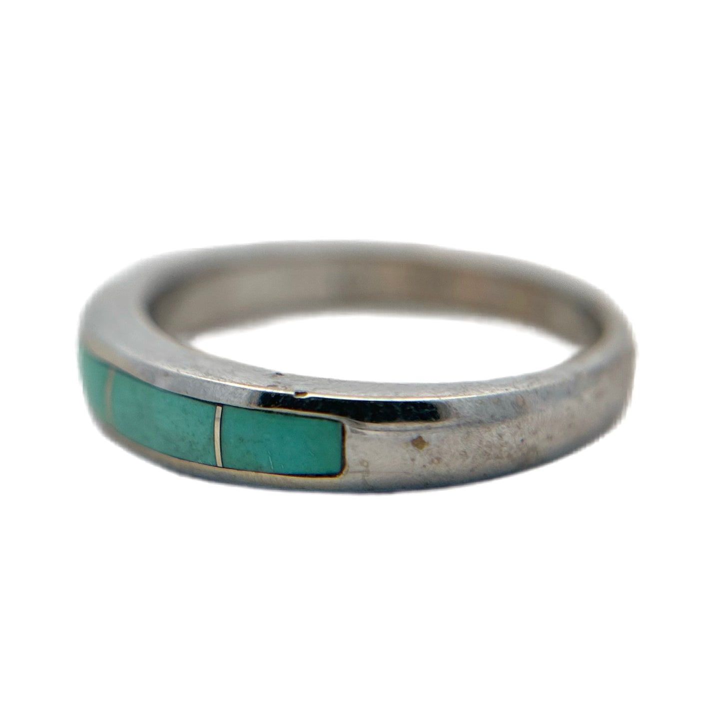 14K White Gold Sleeping Beauty Turquoise Ring