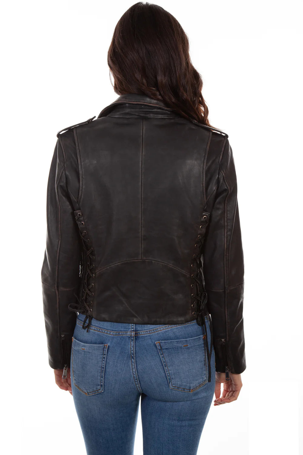 Mavericks Ladies Floral Leather Jacket