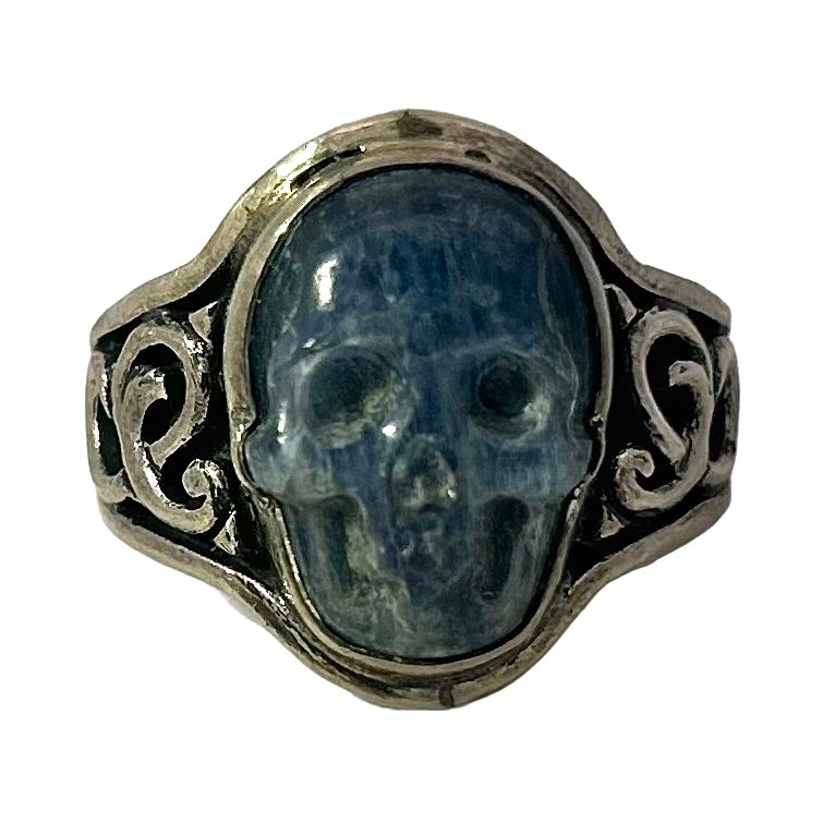 Lee Downey Sterling Silver Skull Ring