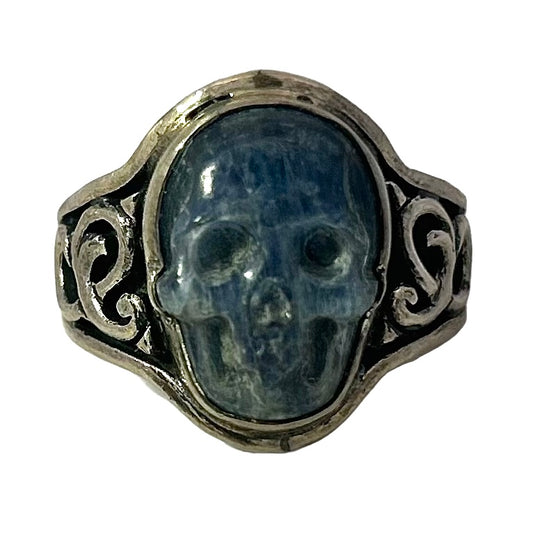 Lee Downey Sterling Silver Skull Ring