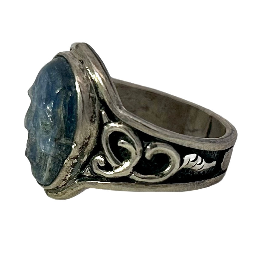Lee Downey Sterling Silver Skull Ring