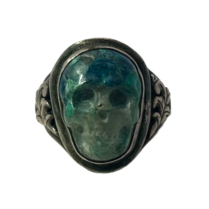 Lee Downey Sterling Silver Skull Ring