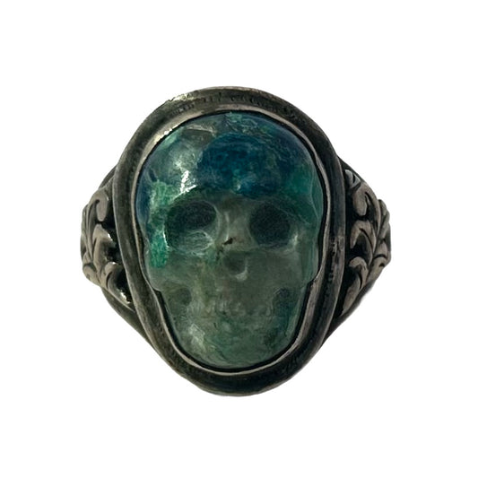 Lee Downey Sterling Silver Skull Ring