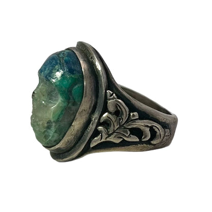 Lee Downey Sterling Silver Skull Ring