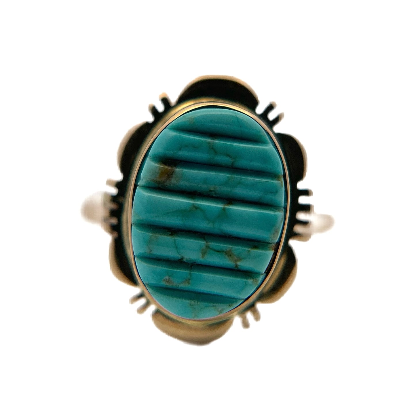 14K Yellow Gold Turquoise Ring