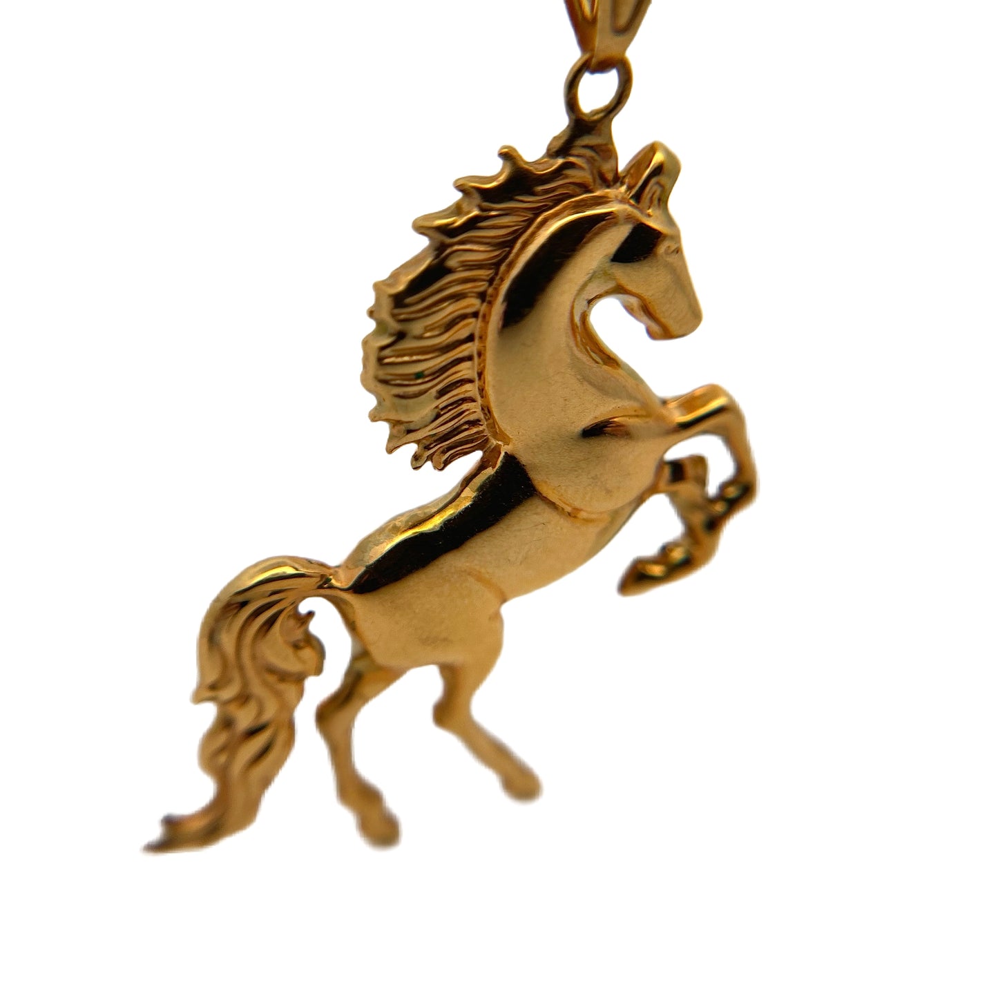 18K Yellow Gold Stallion Pendant