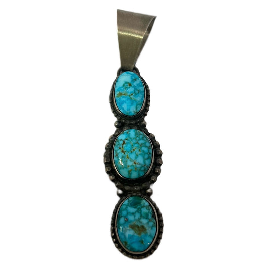 Randy Billy Sterling Silver & Turquoise Pendant