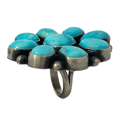 Sheila Becenti Sterling Silver & Turquoise Ring