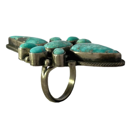 Sheila Becenti Sterling Silver & Turquoise Ring