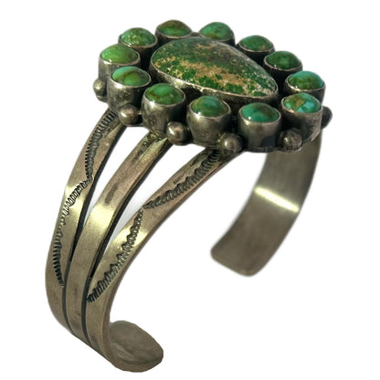Darrin Livingston Sterling Silver & Turquoise Cuff Bracelet