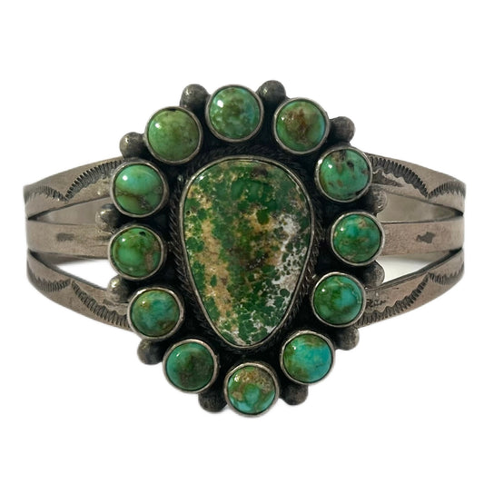 Darrin Livingston Sterling Silver & Turquoise Cuff Bracelet