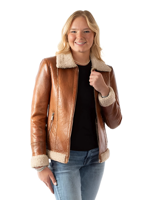 Mavericks Women's Cognac Zip Jacket