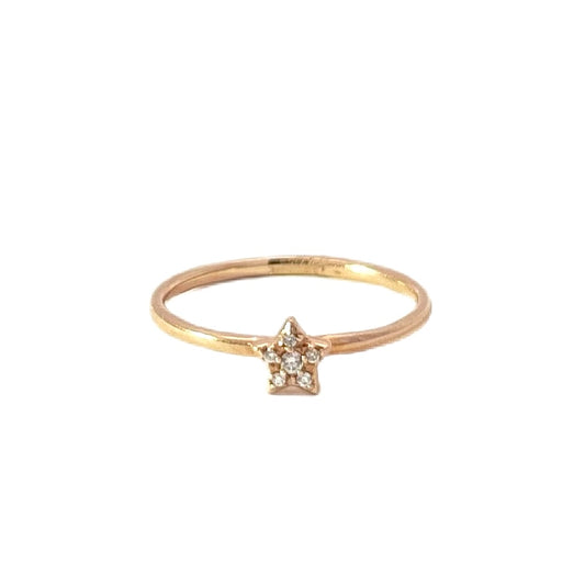 Kabana 14K Rose Gold Diamond Star Ring