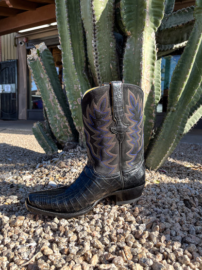 Black Crocodile Cowboy Boots