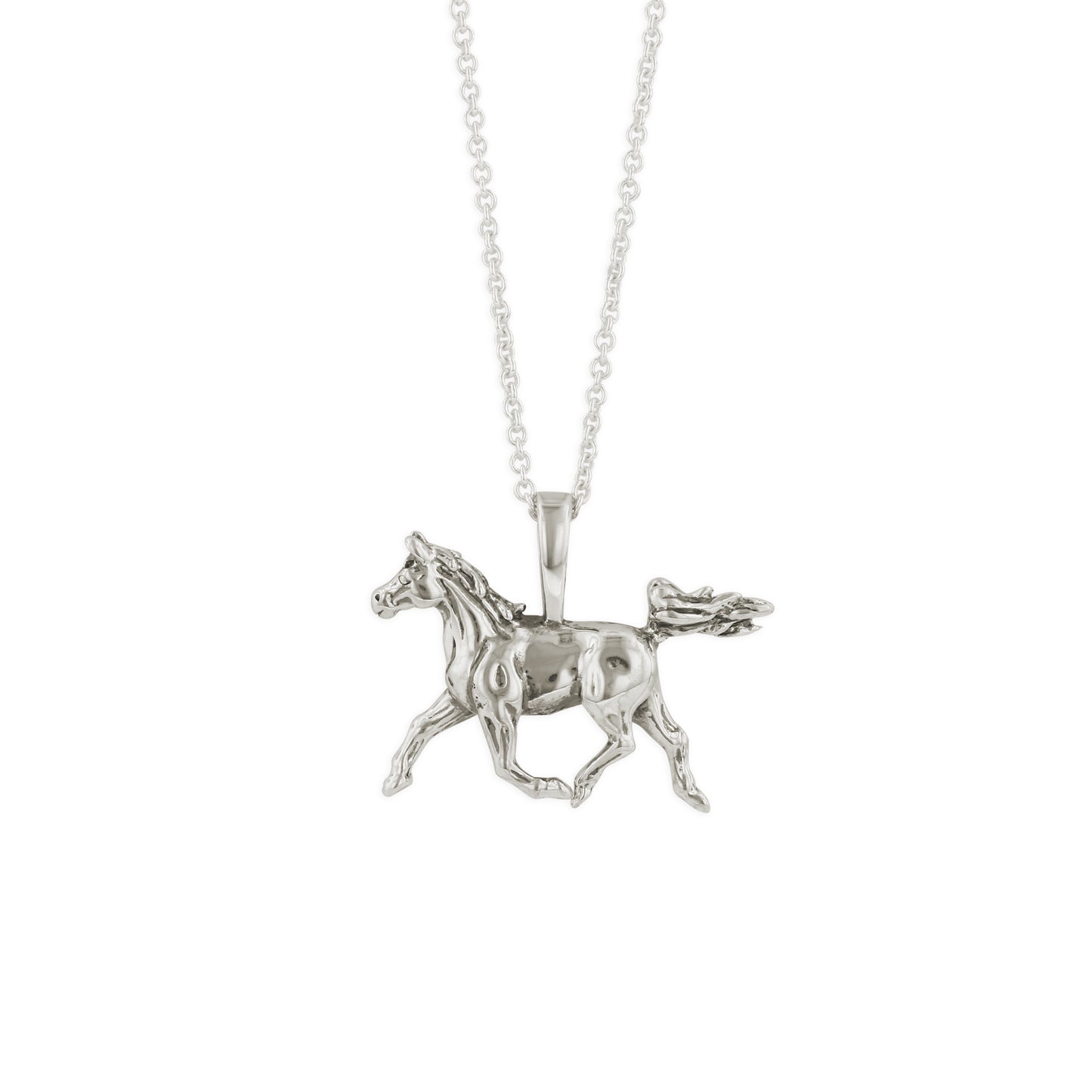 Kabana Rhodium-Plated Sterling Silver Horse Pendant