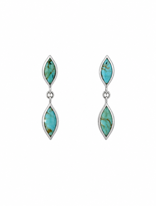 Kabana RP Sterling Silver & Turquoise Earrings