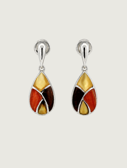 Kabana Sterling Silver Mixed Mother of Pearl & Oyster Shell Earrings
