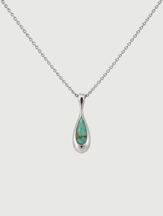 Kabana RP Sterling Silver & Turquoise Necklace