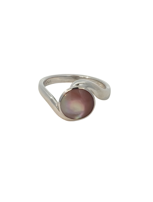 Kabana RP Sterling Silver & Pink Mother of Pearl Ring