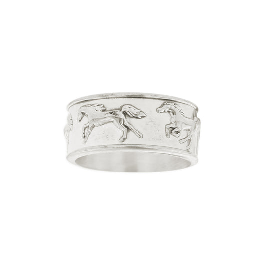 Kabana Sterling Silver Running Horse Band