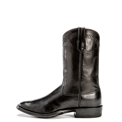 Men's Black Buffalo Calf Boots